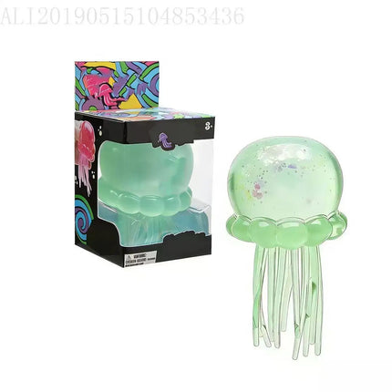 2026 new Needoh Fuzz Ball Jellyfish Squishy Blind Box Random Color Soft Stress Relief Toy Cute Relaxing Squeeze Sensory Toy