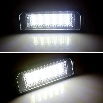 1/2PCS For VW Passat B6 CC Eos Golf 4 5 6 7 MK7 Polo Superb Seat Leon Altea LED Number License Plate Lights Assembly With Canbus