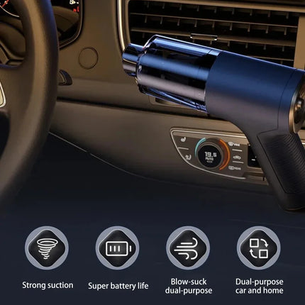 Youpin Car Vacuum Cleaner Powerful Cleaning Machine Strong Suction Handheld For Car Home Portable Wireless Cleaner New Mi
