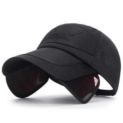 Summer Outdoor Fishing Sunscreen Baseball Cap Men's Extended Brim Sunshade Leisure Sports Fashion Women