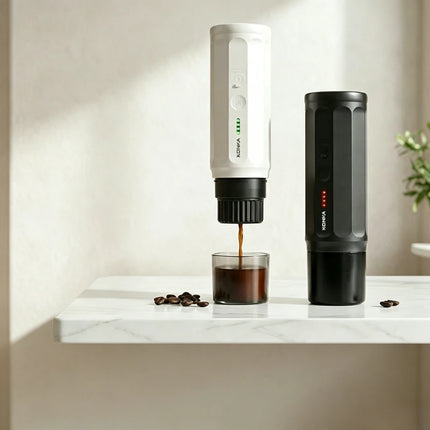 Portable Electric Coffee Maker for Travel Camping Office Wireless Espresso Machine with 7800mAh Battery Type C Charging