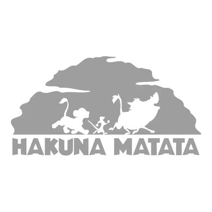 Lion King Hakuna Matata Vinyl Art Decals Car Window Laptop Decoration, Pumba Simba Nala Wall Sticker Kids Room Wall Decor