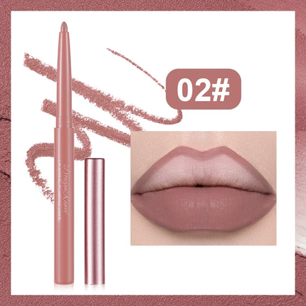 Matte Lip Liner, Three-Dimensional, Delicate and Smooth, a Must-Have for Beginners, Non-Stick, Outlines the Lip Shape, Delicate, Waterproof, Easy to Apply, Versatile for Daily Use