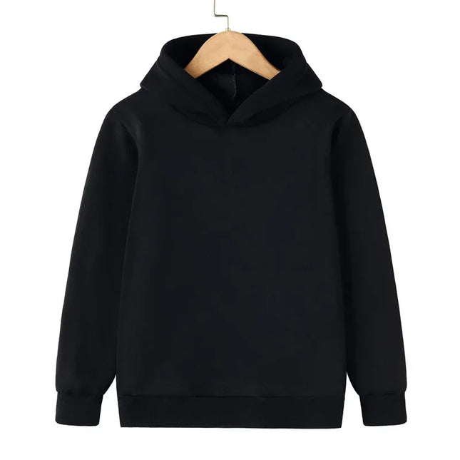 Fashion Kids Boy Hooded Hoodies Children's Hoodies Spring Autumn Girls Casual Sweatshirt Kid Solid Color Pillovers Sweatshirt