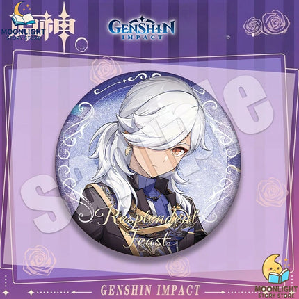 Genshin Impact Anime Merch Pendant Dadalia Qingqing Diluc Sano Yae Shenzi Badge Fans Collectible Accessories for Backpack Hoodie