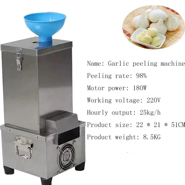 BABEJING Fully Automatic Electric Garlic Crusher Peeler Household Kitchen Tool for Efficient Cooking