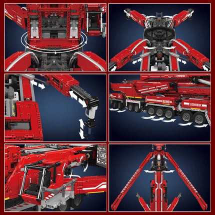 Mould King 17007 17008 Technical Car Toys Motorized LTM 11200 Crane Building Block Assembly Truck Brick Set Kids Christmas Gift