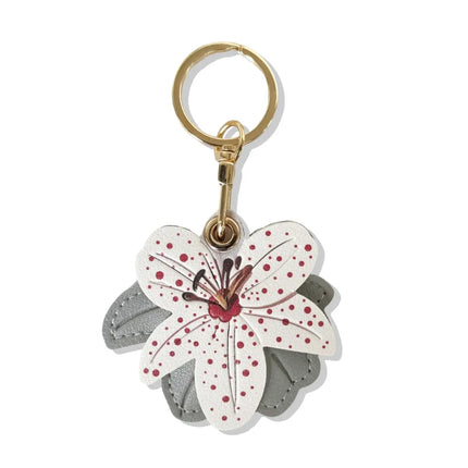 Fashion Cartoon Flower Keychain PU Leather Access Control Card Holder Bag Pendant Ornament Multicolor Bag Hanging Men