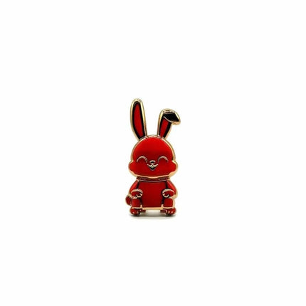 Cute ABS Bunny Finger Ring Holder Mobile Phone Holder Foldable Mobile Phone Mini Pull Rod Phone Back Sticker Pad