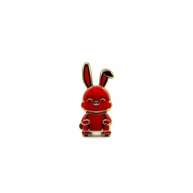 Cute ABS Bunny Finger Ring Holder Mobile Phone Holder Foldable Mobile Phone Mini Pull Rod Phone Back Sticker Pad