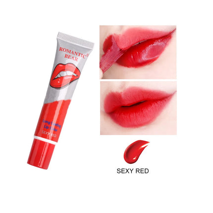6 Color Lip Gloss Peel-Off Lipstick with Long-Lasting Color, Waterproof Lip Gloss