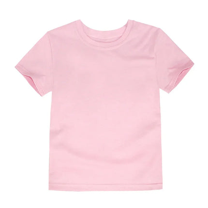 2-16 Years Boys T-shirts Cotton Short Sleeve Girls Clothes Summer Solid T-shirt Teenage Children Tees Kids Korean Top Baby Clothes