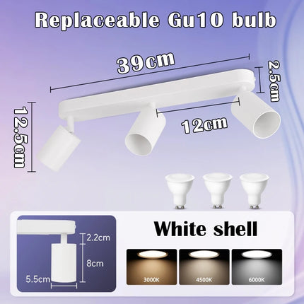 110v 220v LED Ceiling Light GU10 LED Track Spot Light for Chandelier Bedroom Corridor Ceiling Lamp  Replacement Bulb lighting