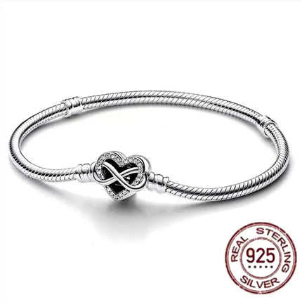 NEW 100% S925 pure silver Spider Man snake bone bracelet, suitable for original DlY bracelet, women's fashionable jewelry gift