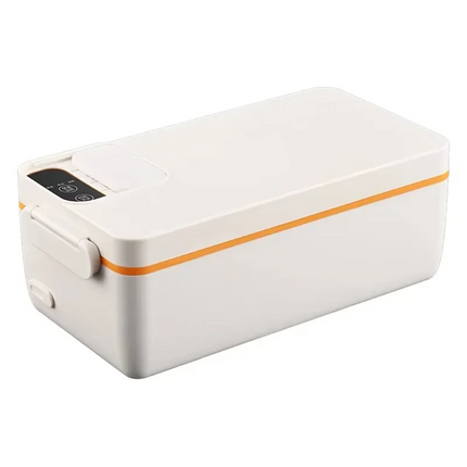 Stainless Steel Electric Lunch Box - Large Capacity, Portable For Office & Car, Self-Heating, Ideal For Travel & Work