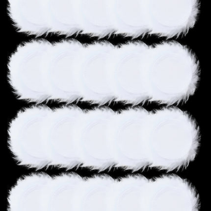 2-5-10-20Pcs Portable and Practical High-Grade White Round Powder Puff for Base and Fixing Makeup
