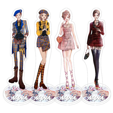 NANA Black White Manga Acrylic Stand Oosaki Nana Komatsu Hachi Okazaki Shinichi Anime Keychain Collection Desk Display Ornament