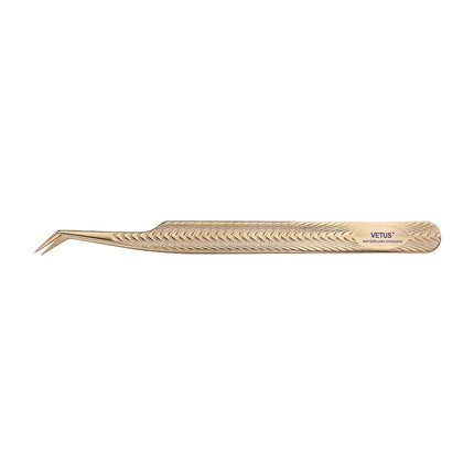 VETUS Anti-slip Eyelash Extension Tweezers Stainless Steel Fiber Tip Lashes Precision Tweezer for Makeup Tools
