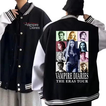 Hot Movie Baseball Uniform Women Men Fashion Long Sleeve Jacket Fan Gift Baseball Coat Letter Print Oversized Loose Outer tops