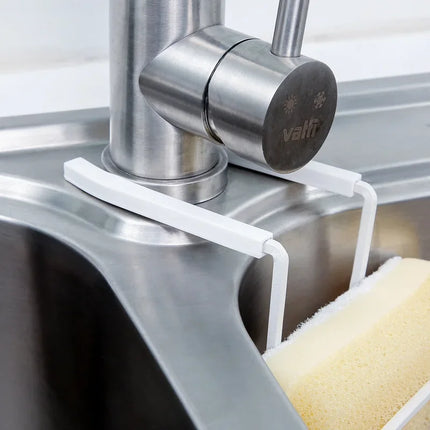 Kitchen Metal Sink Drying Holder Sink Rack Wall Sucker Sponge Storage Soap Stand Dish Cloth Shelf Organizer Products