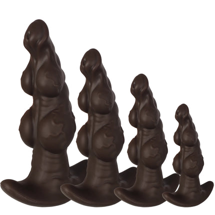 Big Soft Silicone Anal Plug Wearables Portable Butt Plug Dilation Training Expander Dilator Adult Sex Toys for Women Men Gay