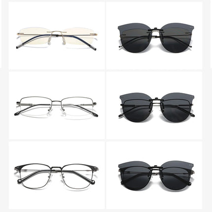 New Men Women Clip On Sunglasses Polarizing UV400 Protention Vintage Clip Polarized Glasses Night Vision Driving Goggles