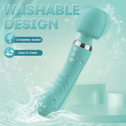 Double head vibration G Spot Vibrator Wand Womens Sex Toys Adult Sex Toys with 10 Vibrations Female Sex Toy Vibrater Dildo