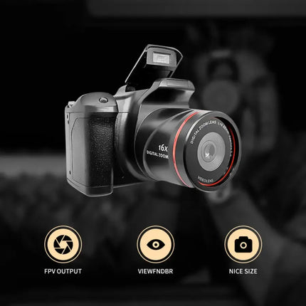 4K Digital Photography Camera 16MP Camcorder  Vlog Video Recorder 16X Digital Zoom For Parties Travel