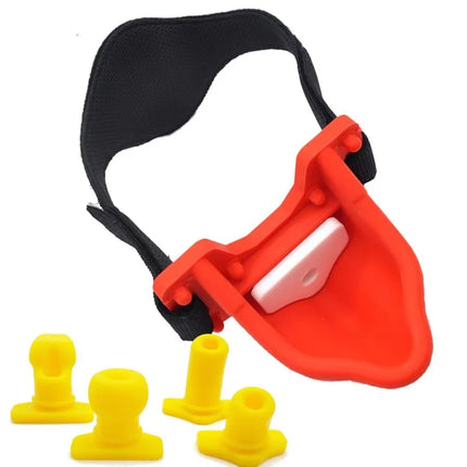 2021 4pcs Silicone Piss Urinal Bite Plug Mouth Gag Ball Bondage Fetish Harness Slave BDSM Adult Games Sex Toys For Women Man