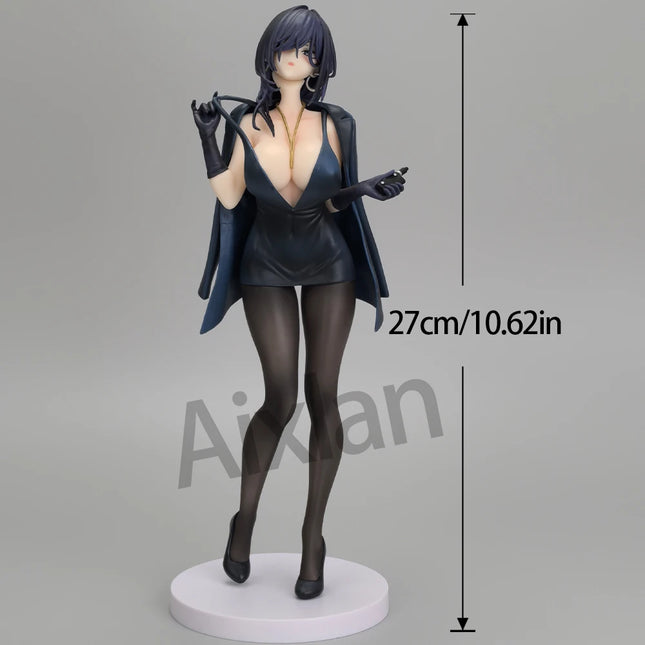 26CM Yokoyama Iwami Black Dress1/6 Ver. PVC Action Figure Sexy Anime +18 Uncensored for Adult Collection Gift Model Toys