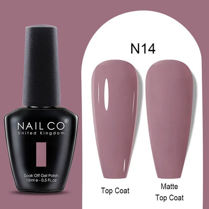 NAILCO Winter Series Color Gel Nail Polish 15ML Semi Permanent Soak Off Gel Varnishes Super Texture Gorgeous Nail Manicure Art