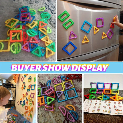Magnetic Blocks Building, Improve Creativity Hands-On Ability 3D Puzzle Design Toy, for 3 - 6 Years Old Birthday Halloween Gift