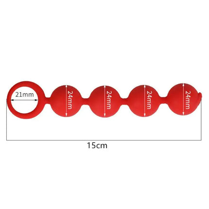 Silicone Big Anal Plug 4 Beads Anal Bead Anus Masturbation Butt Plug Flirt Adult Sex Toy Prostate Massage For Men Women 18+