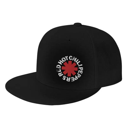 Red Hot Chilli Peppers Print Baseball Cap Hip Hop Flat Bill Caps Unisex Adjustable Snapback Skull Hat Skateboard Hats Chef Hat