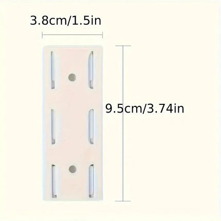 Wall Mounted Self Adhesive Power Strip Fixer Removable Cable Organizer Desktop Socket Holder for Office Home