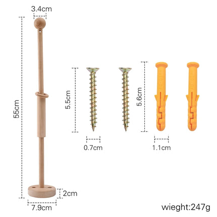 Let's Make Baby Rattle Toy 0-12 Months Wooden Mobile Newborn Music Box Bed Bell Hanging Toys Holder Bracket Infant Crib Toy Gift
