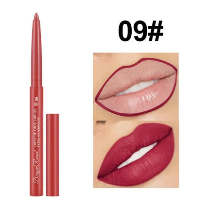 1Pc 12 Colors Waterproof Long-Lasting Automatic Lip Liner Makeup Matte Lipstick Pen Lip Gloss Lipliner For Beginners