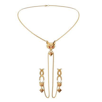 Metal Fox Female Nipple Clamps Sexy Necklace Accessories SM Training Couples Teasing Toy Labia Clamps Adult Sex Toys Fetish 18+
