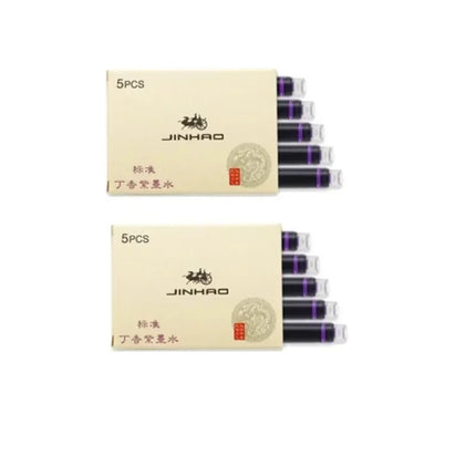 Jinhao 5/10/15 pcs Color Ink Cartridge Refill Fountain Pen Office School Student Stationery Ink Supplies Fountain Pen Ink