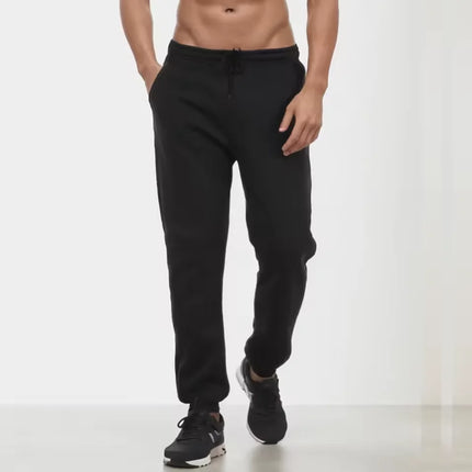 New Winter Men's Sweatpants Korean Fashion Thick Warm Wide Leg Straight Loose Track Pants Male Casual Thermal Velvet Trousers