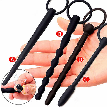 Hollow Silicone Urethral Plug Sound For Prostate Massage And Urethra Dilation As Mens Masturbator With Urethral Stimulator