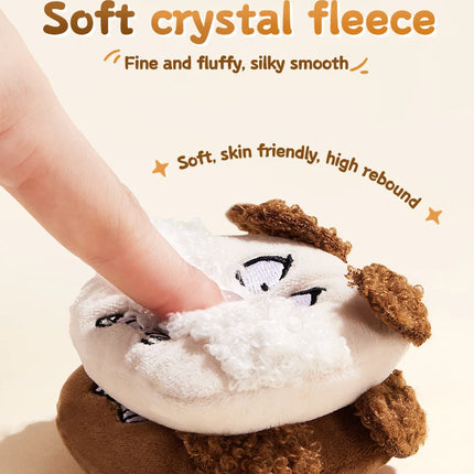 GECOMO Soft Plush Powder Puff for Loose Powder Setting Skin-Friendly Comfortable Flocking Makeup puff