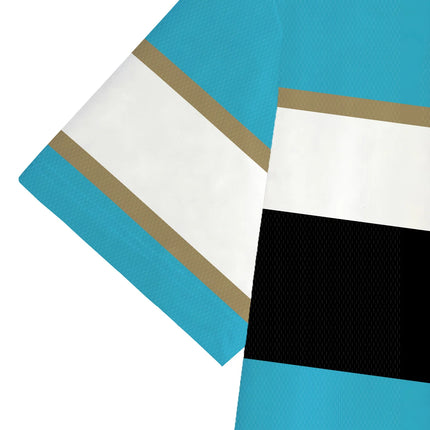 Men's Short Sleeved Polo Shirt Casual 3D Printed Summer Golf Shirt, Geometric Color Stripe Design Men's Novel Clothing