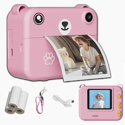 Multi functional children's camera is a must-have Halloween gift. The camera can print instantly and is a portable small camera