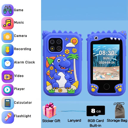 New Children Smart Phone Kids Toys Cartoon Unicorn Touchscreen Music Mobile Learning Educational Toys Birthday Boys Girls Gifts