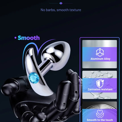 Runyu Metal Anchor Base Anal Plug Adule Toy Stainless Steel Butt Plug Sexy Adult Penetration Anal Toy Fetish But Pluk Sex Toys