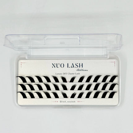 Nuo Cluster Eyelash Thin Band Natural Look Wholesale Diy Pre-cut Lash Extensions Super Soft Segment Lash Clusters Private Label