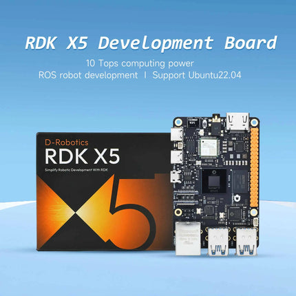 D-Robotics RDK X5 Development Board 4GB 8GB AI Large Model Powered By Sunrise 5 Chip 10 TOPS Computing Power for Robot Project