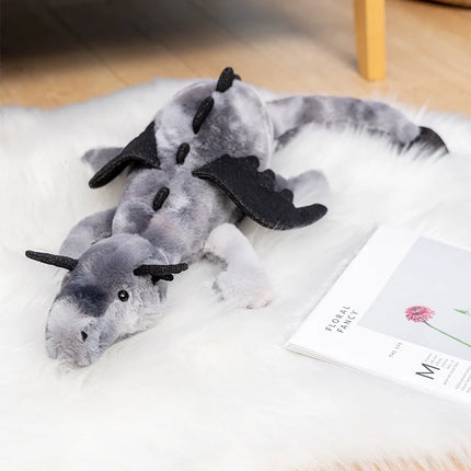30-90CM Flying Dragon Doll Plush Animal Cotton Doll With Flying Wings Dinosaur Stuffed Toys Home Sofa Decer Soft Pillow Kid Gift