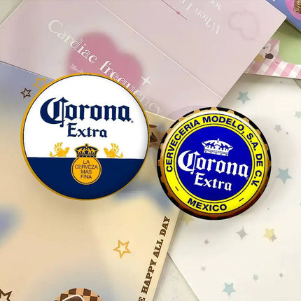 Logo C-Corona E-Extra Beer    32/44/58MM Customizable Button Pins Cute Funny Creative Badge Jewelry Decor Gifts For Friends